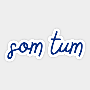 som tum - Thai blue - Flag color Sticker